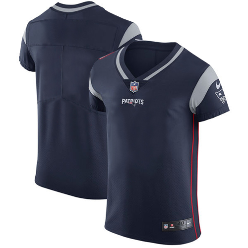 Nike Patriots Blank Navy Blue Team Color Men's Stitched NFL Vapor Untouchable Elite Jersey - Click Image to Close
